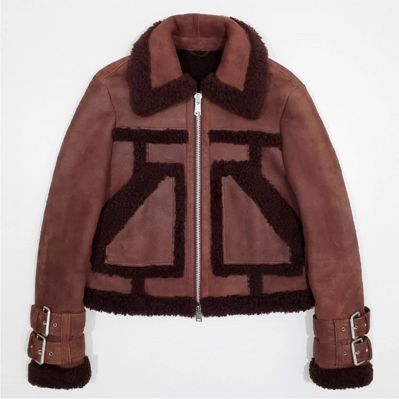 Allsaints Asher Shearling Jacket - Picture 2 of 6